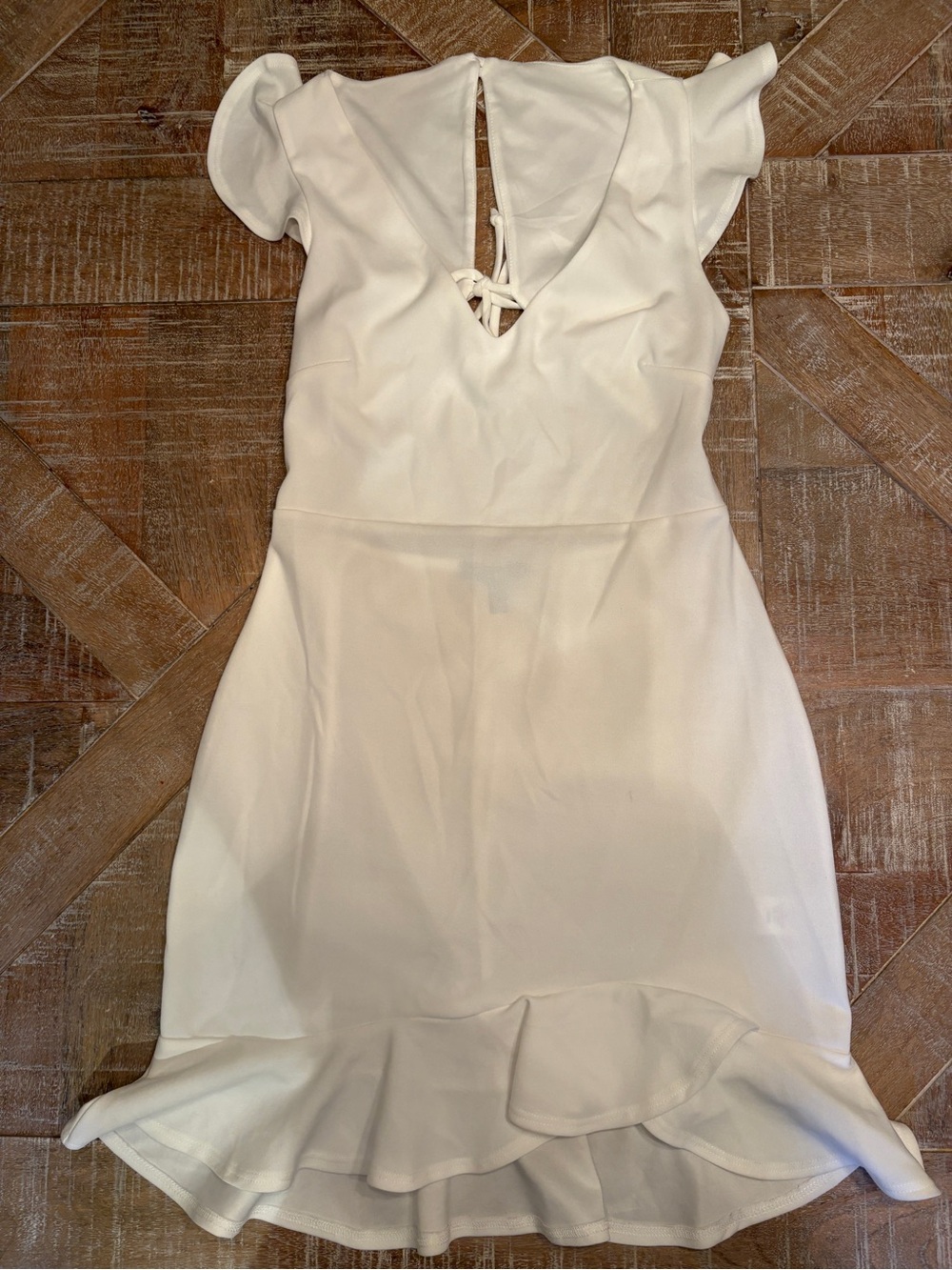 White Blue Blush midi dress Worn once Size L